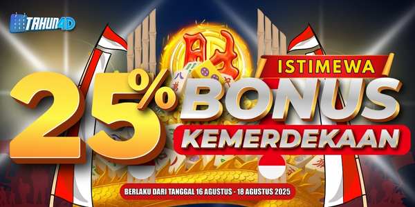 Bonus kemerdekaan 25%